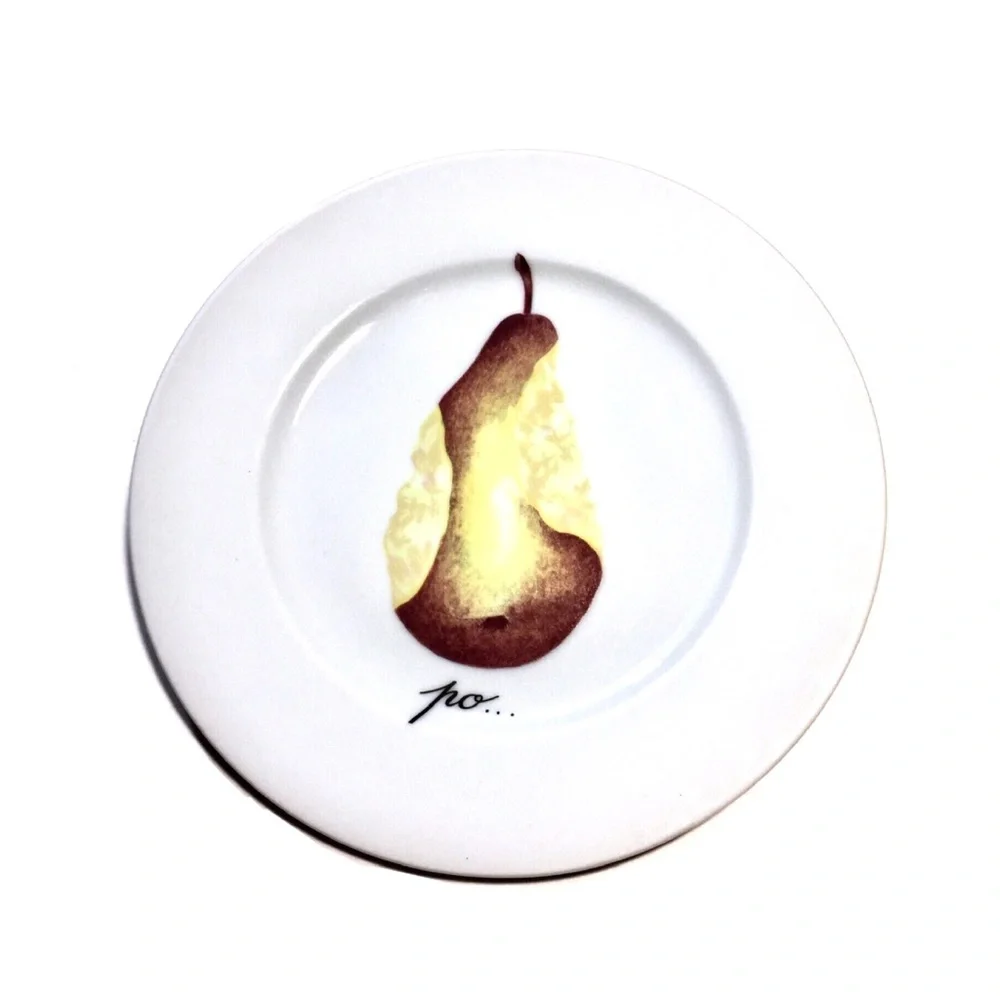 Porcelaine de Sologne Pear Canapé Plate-France